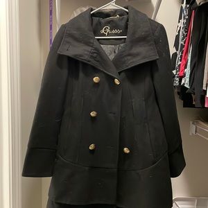 Black Guess Pea Coat. Sz. Small.